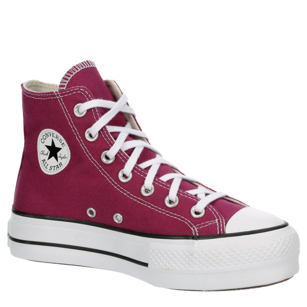 WOMENS CHUCK TAYLOR ALL STAR HIGH TOP PLATFORM SNEAKER WINE