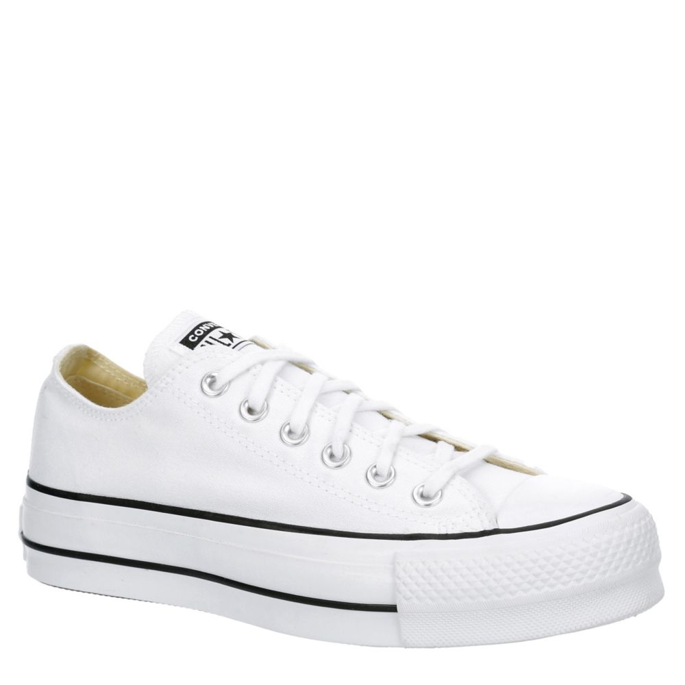 White Converse Womens Chuck Taylor All Star Low Top Platform Sneaker ...