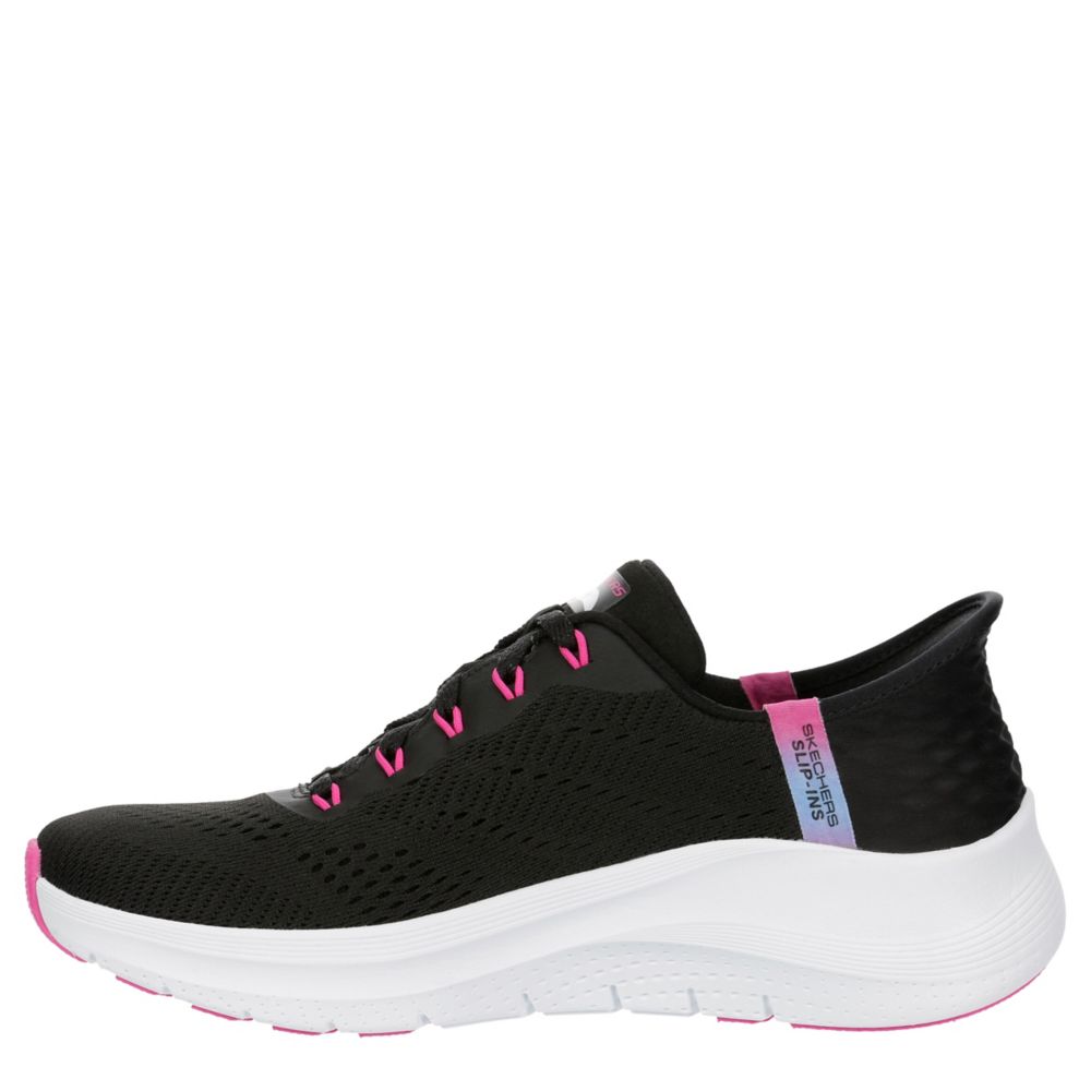 Black Skechers Womens Slip-ins Arch Fit 2.0 Easy Chic