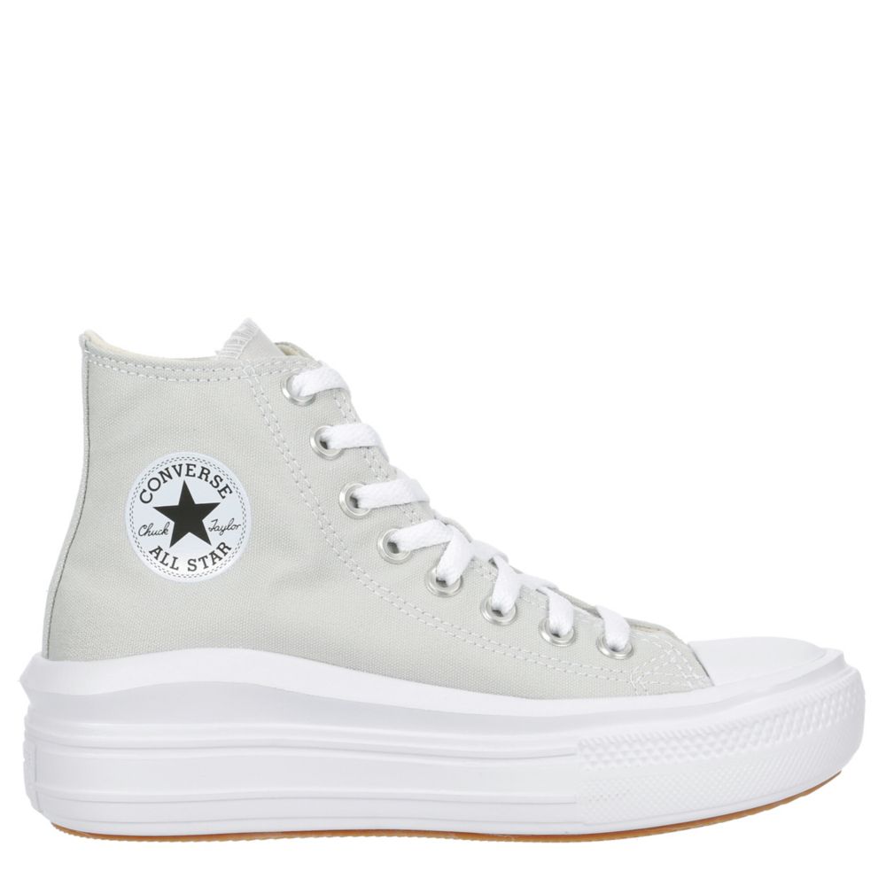 White Converse Womens Chuck Taylor All Star Move High Top Sneaker