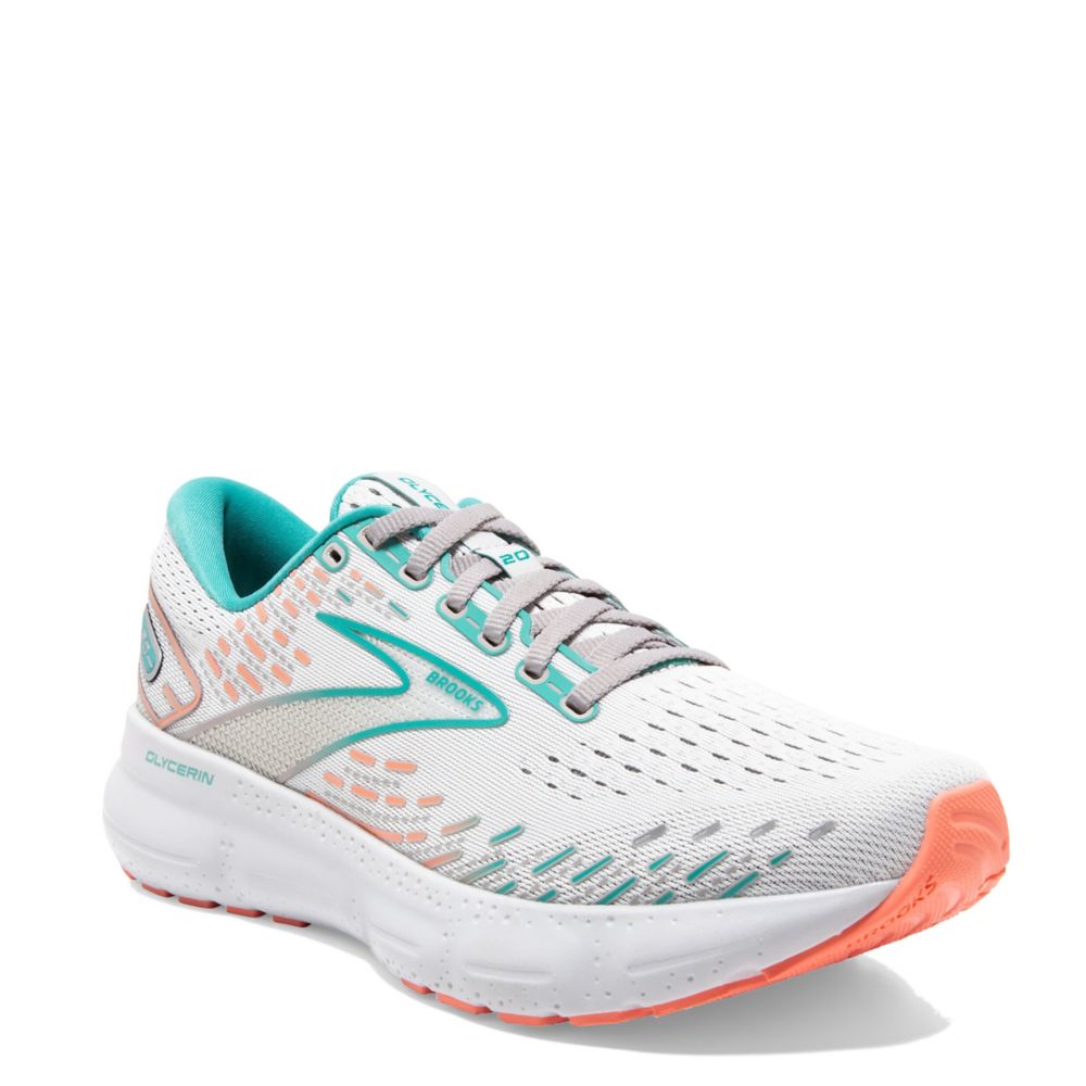 Turquoise Womens Glycerin 20 Running Shoe, Brooks