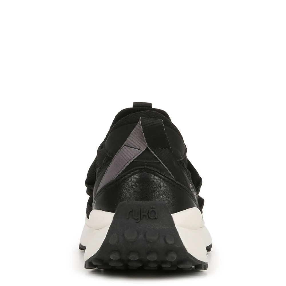 Black Ryka Womens Jumpstart Walking Shoe Rack Room Shoes