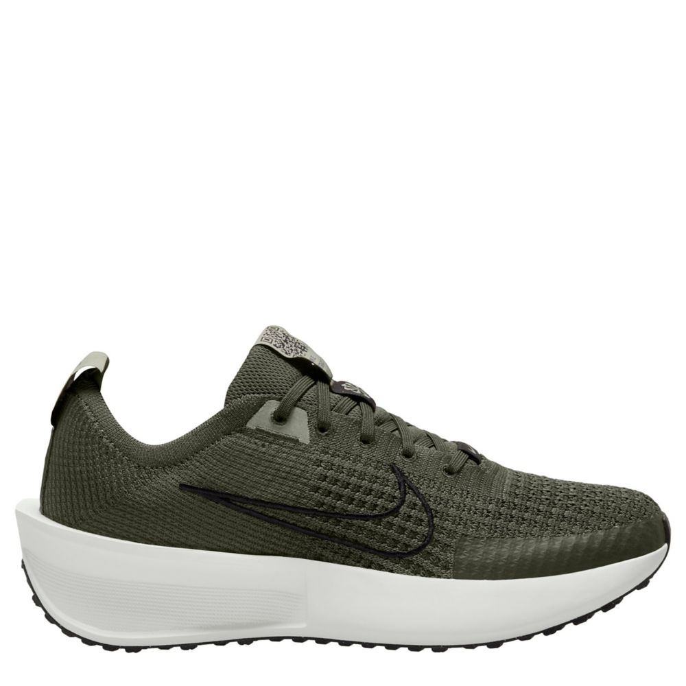 Nike running shoes black and green best sale