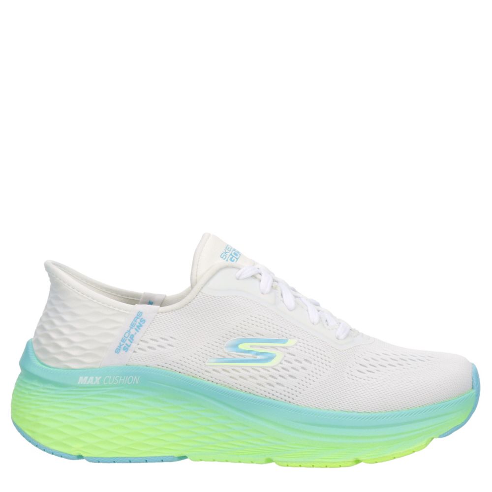 White Skechers Womens Slip-ins Max Cushioning Elite 2.0
