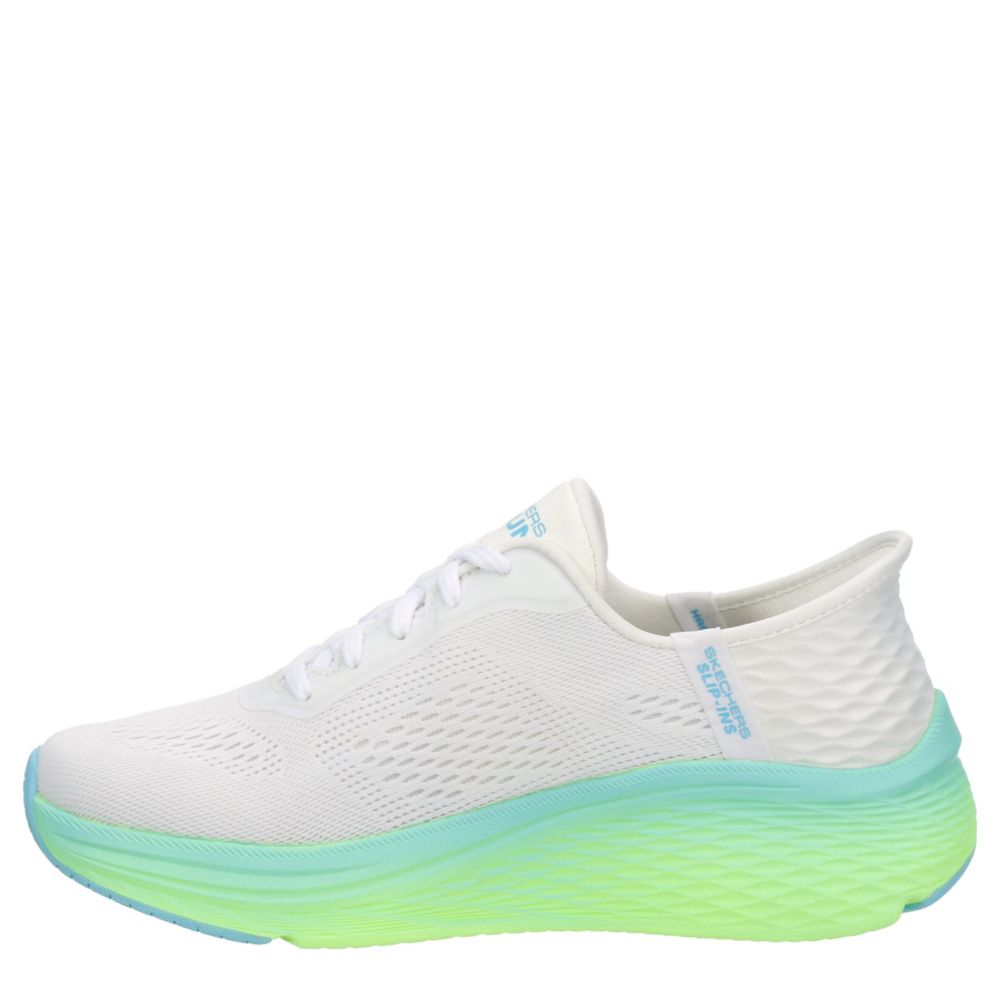 White Skechers Womens Slip-ins Max Cushioning Elite 2.0