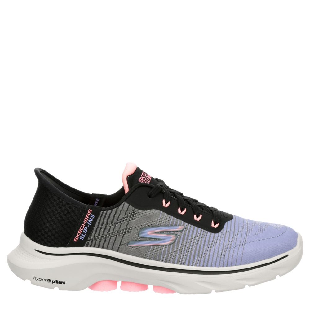 Multicolor Skechers Womens Slip-ins Go Walk 7 City Lights Running Shoe ...