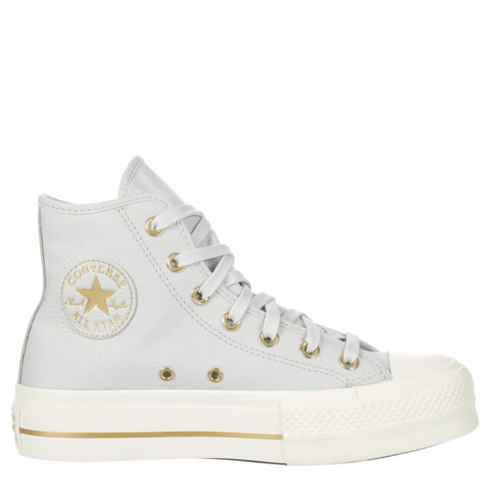 Converse white with gold stars hotsell