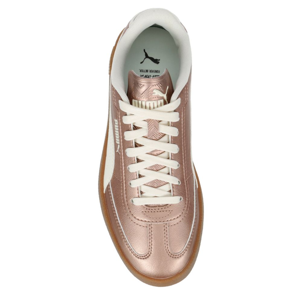 Puma basket sneakers in rose gold metallic hotsell