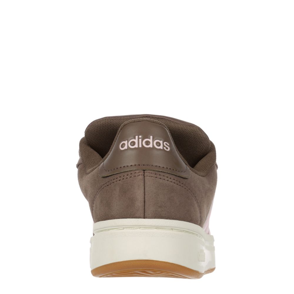ADIDAS WOMENS GRAND COURT ALPHA 00'S SNEAKER - BROWN