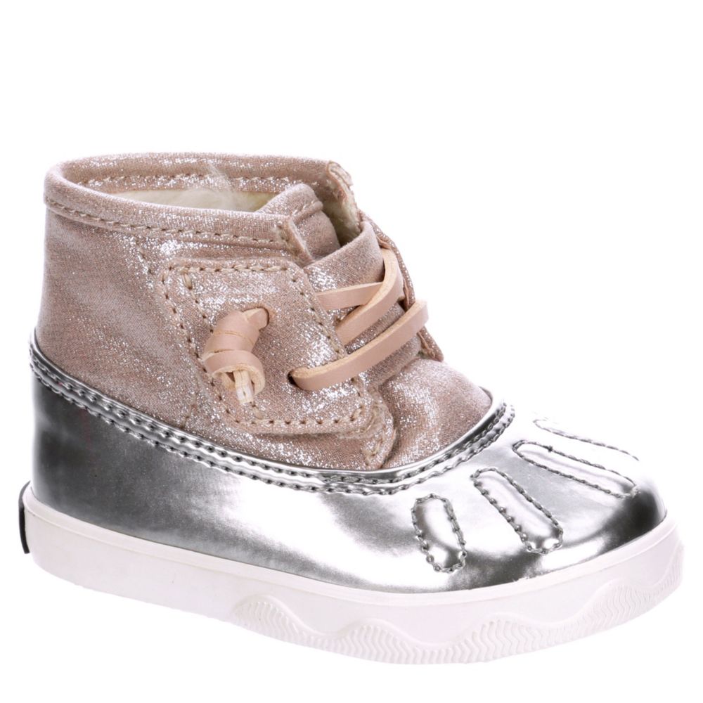 blush sperry duck boots