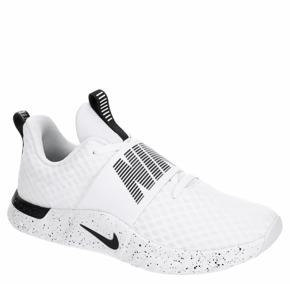 nike women's training shoes black and white