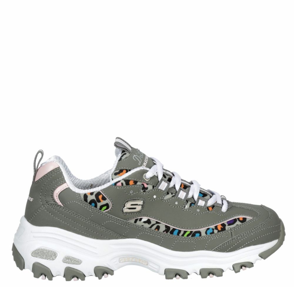 skechers womens grey trainers