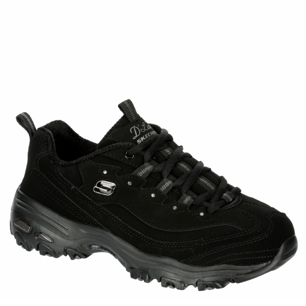 womens all black sketchers