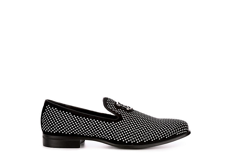 Schoenen Herenschoenen Loafers & Instappers STACY ADAMS Men's Swagger Studded Ornament Slip-on Driving Style Loafer 