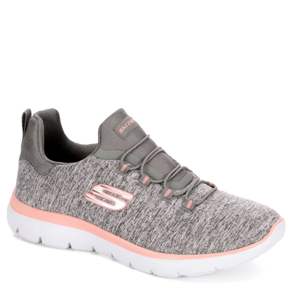 skechers womens grey sneakers