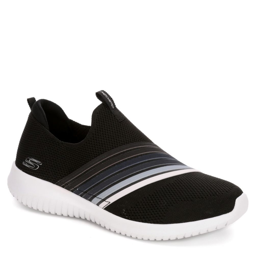 skechers flex black womens