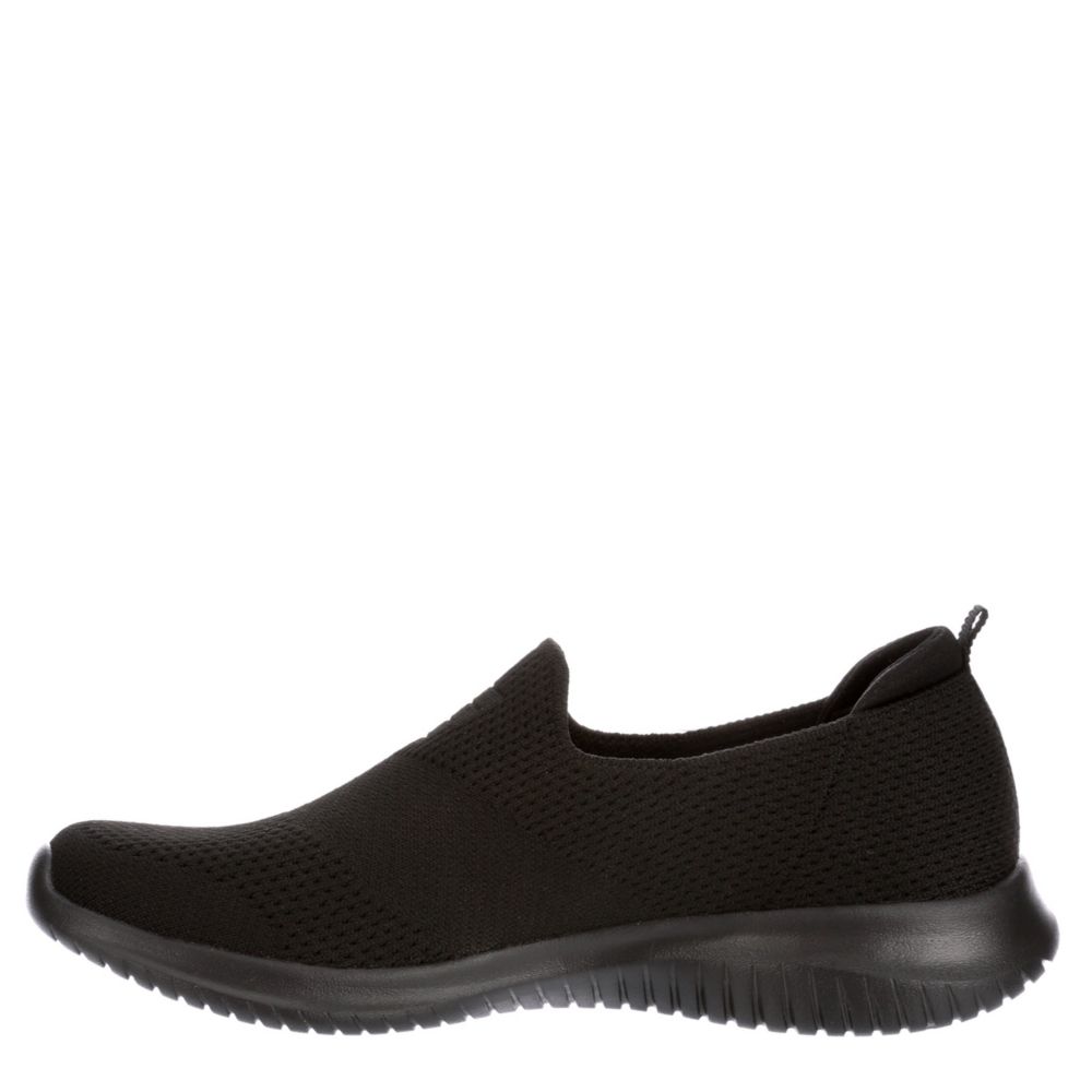 skechers ultra flex slip on black