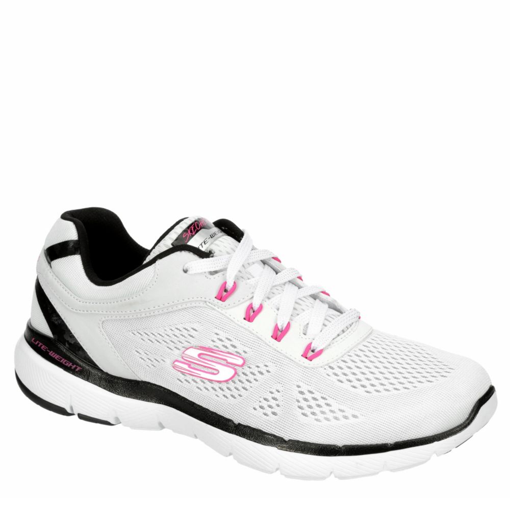 skechers flex appeal white