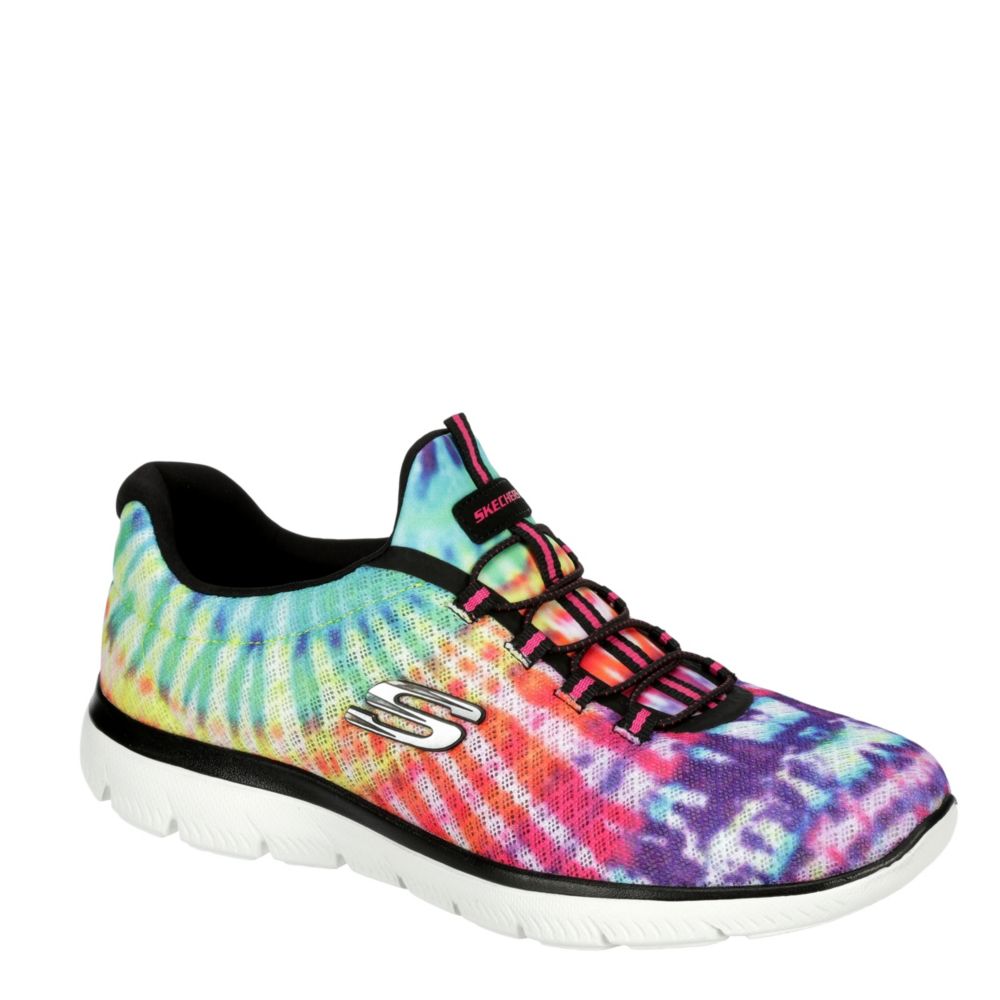 Tie-dye Skechers Womens Summits Slip On 