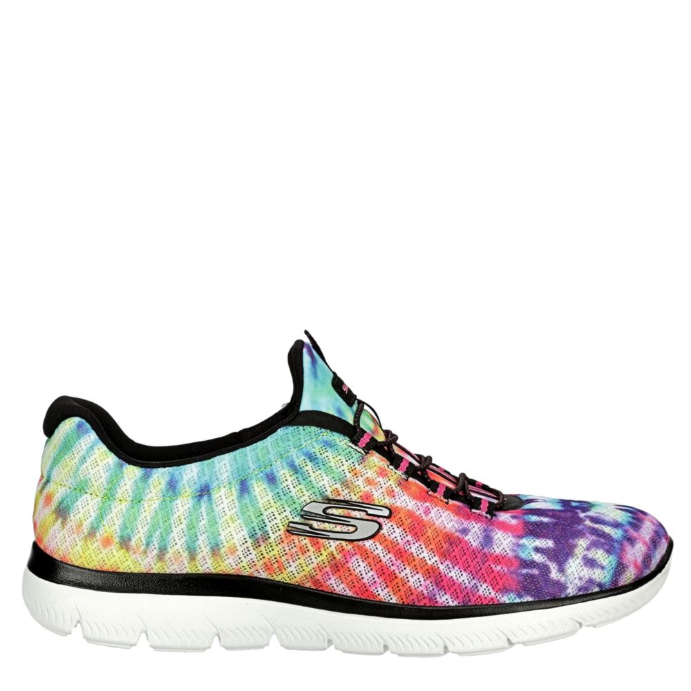 Tie-dye Skechers Womens Summits Slip On 