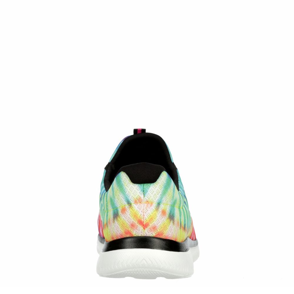 skechers tie dye slip ons