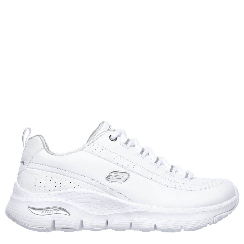 White Womens Fit Running Shoe | Athletic | Room Shoes