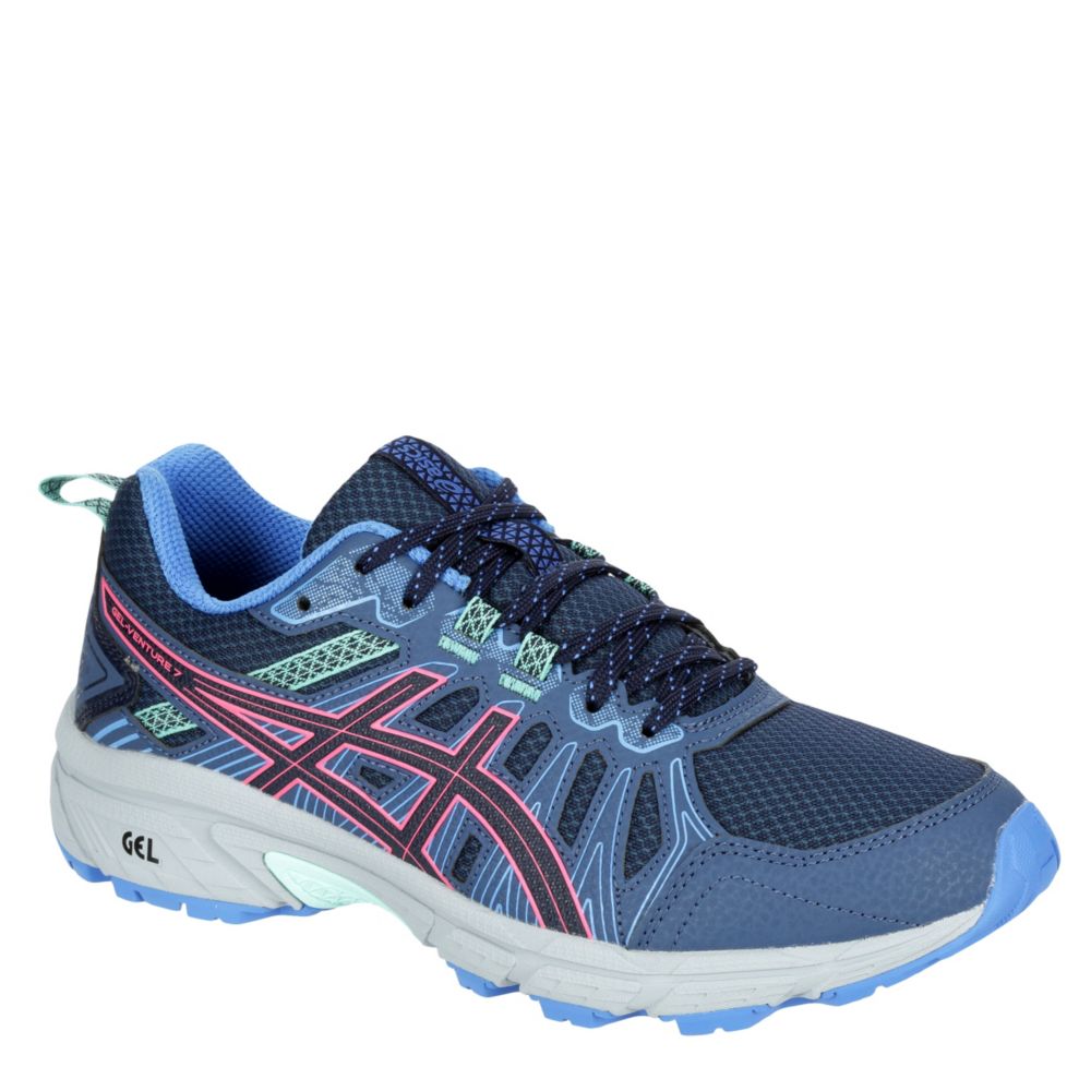 blue asics womens