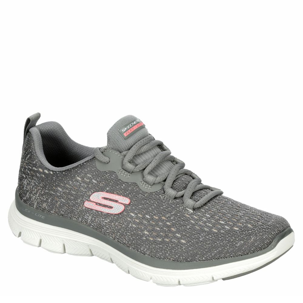 grey skechers womens