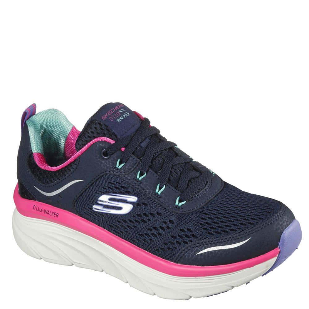 Navy Skechers Womens Dlux Walker Running Shoe | Womens | Rack Room Shoes