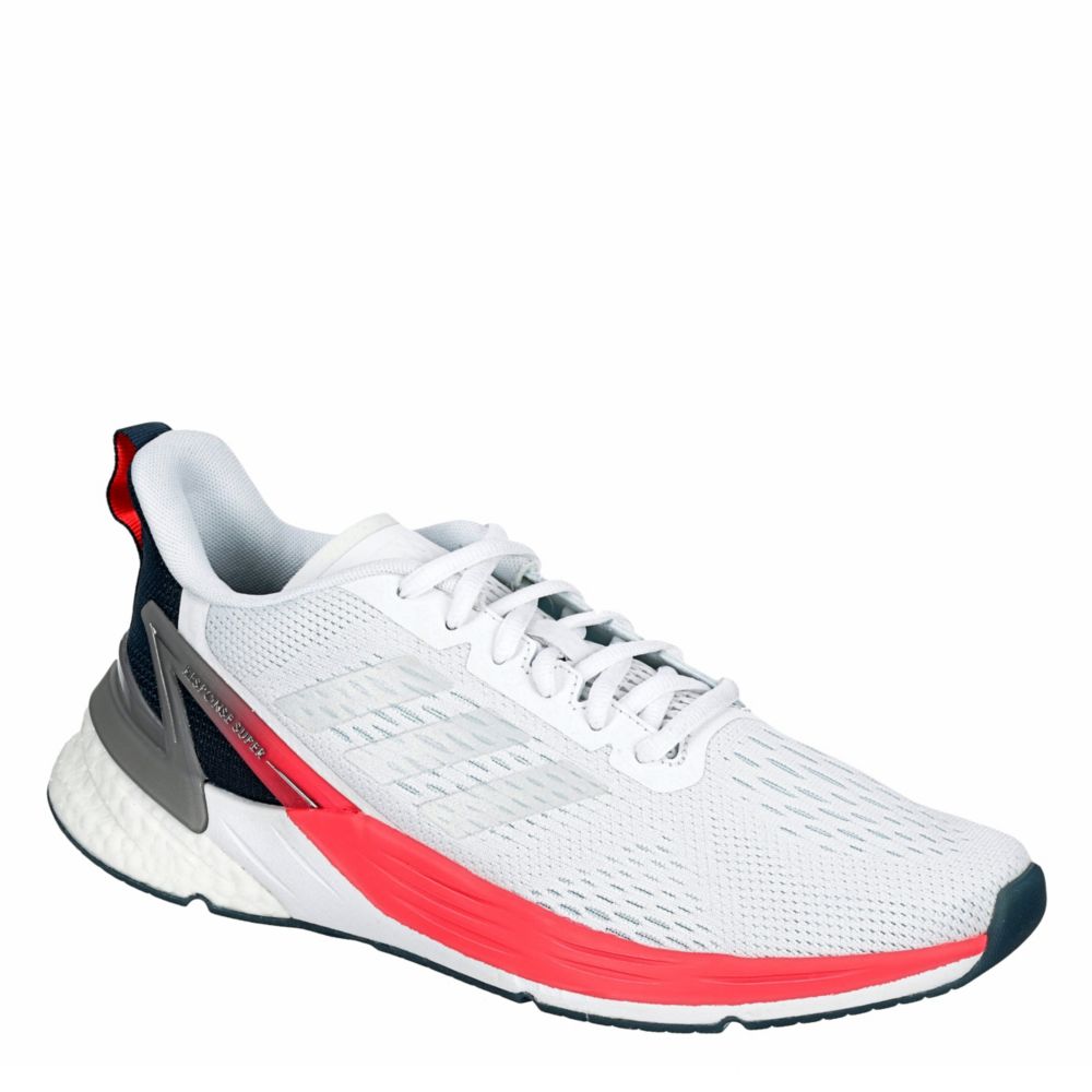 white adidas running sneakers