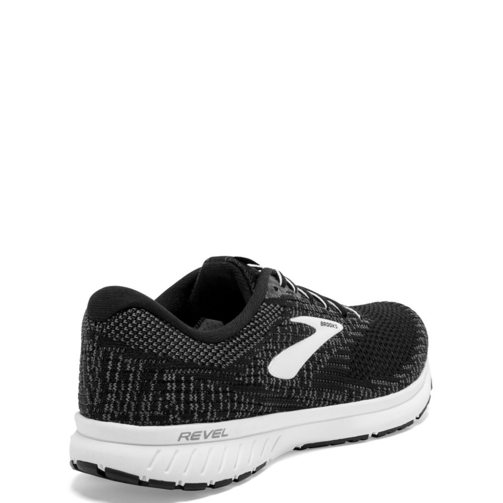 brooks revel 3 women's black and white