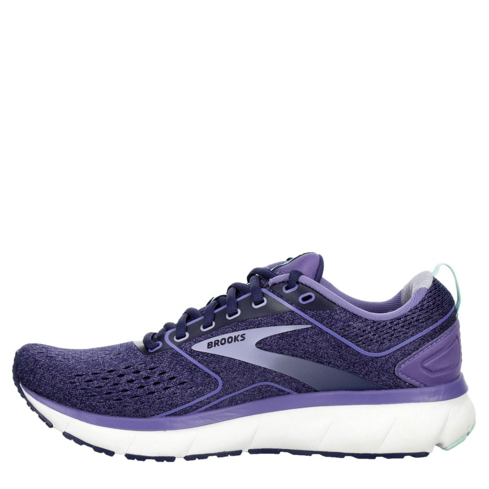 Purple brooks running shoes best sale