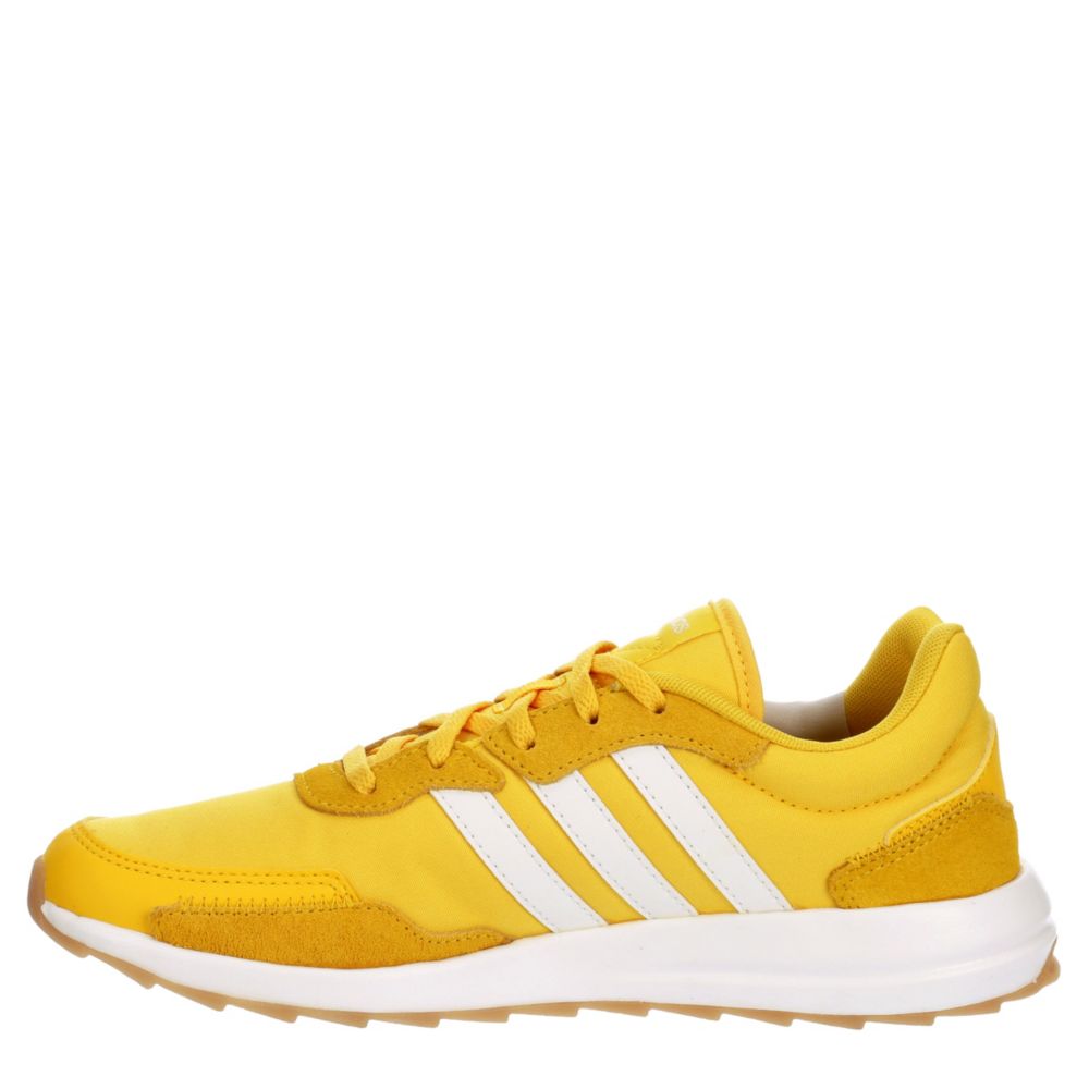 yellow adidas retro run