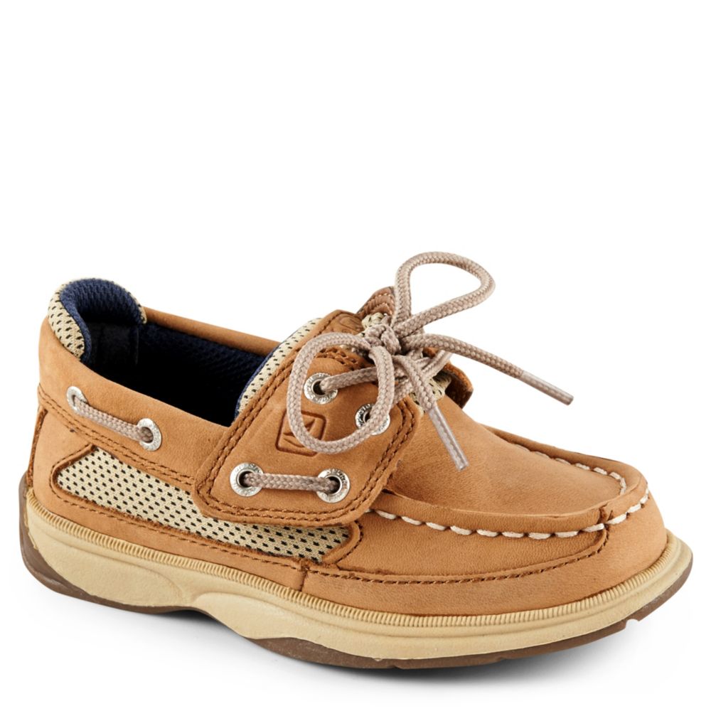 boys tan boat shoes