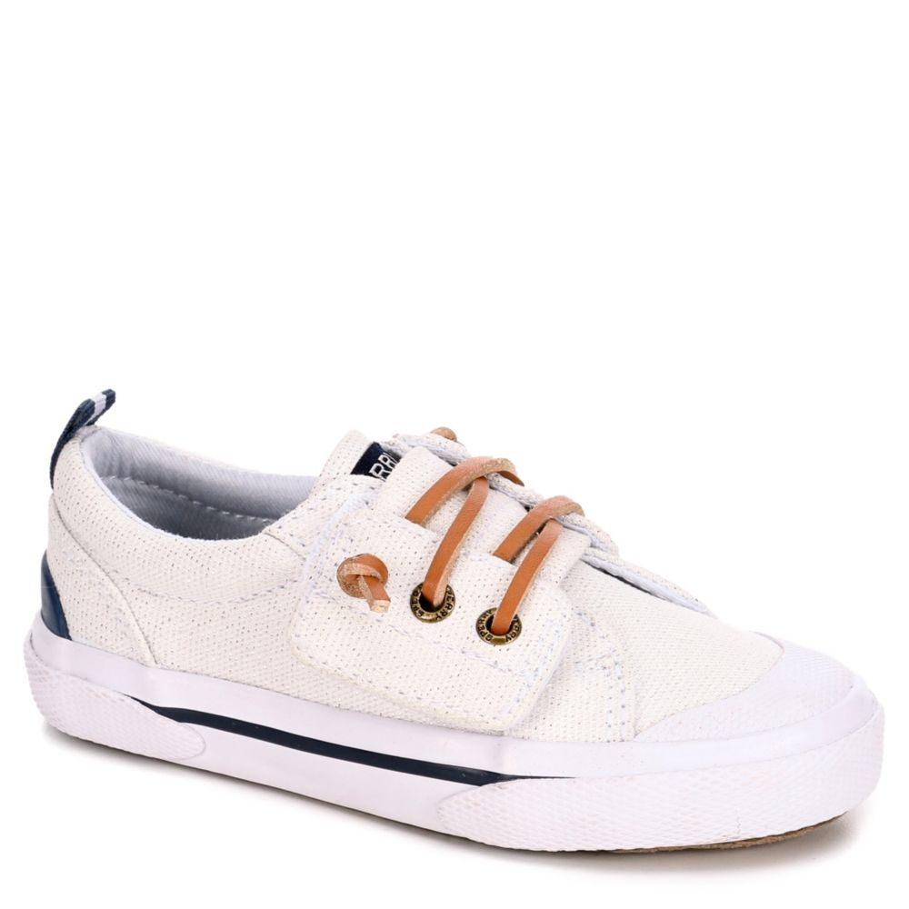 White Sperry Girls Pier Wave | Casual | Rack Room Shoes