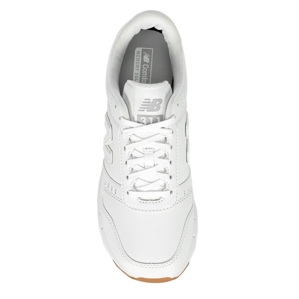 new balance women's sneaker white leather