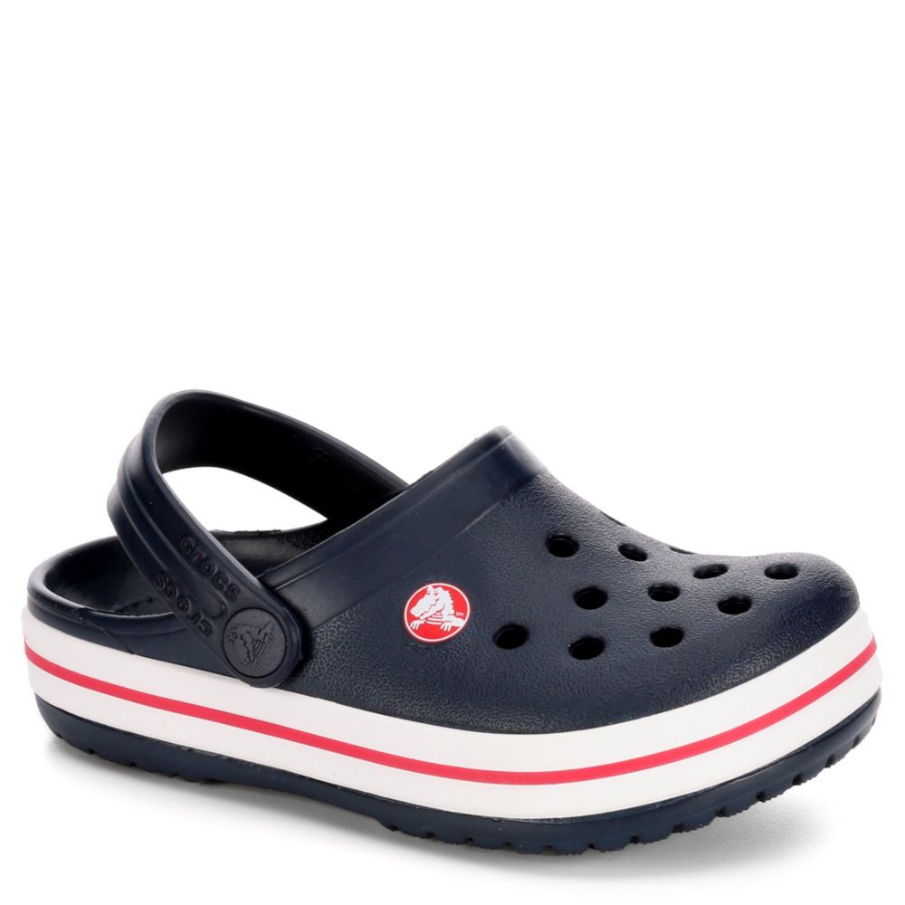 kids navy crocs