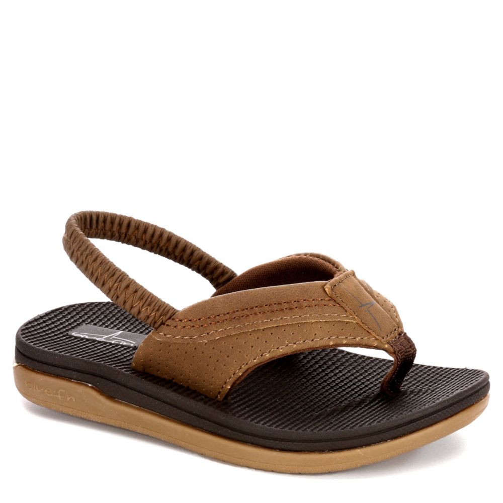boys brown flip flops