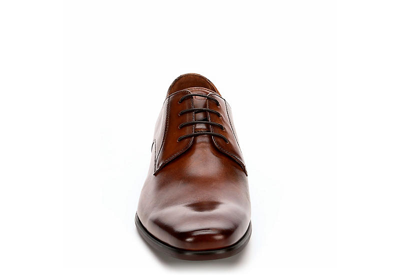 Florsheim Mens Shoes Postino Plain Toe Oxford Cognac Dressy Leather 15150-221 