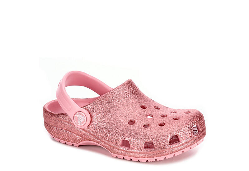 Girls Slip on Shoe for Toddlers Crocs Kids Classic Glitter Clog Boys