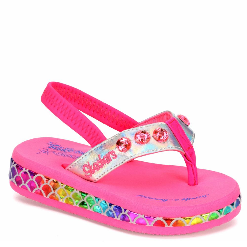 girls mermaid flip flops