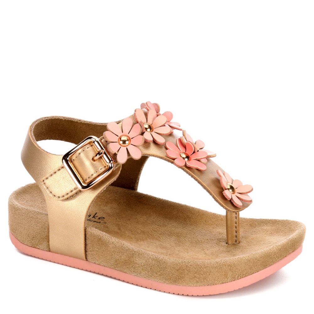 gold infant sandals