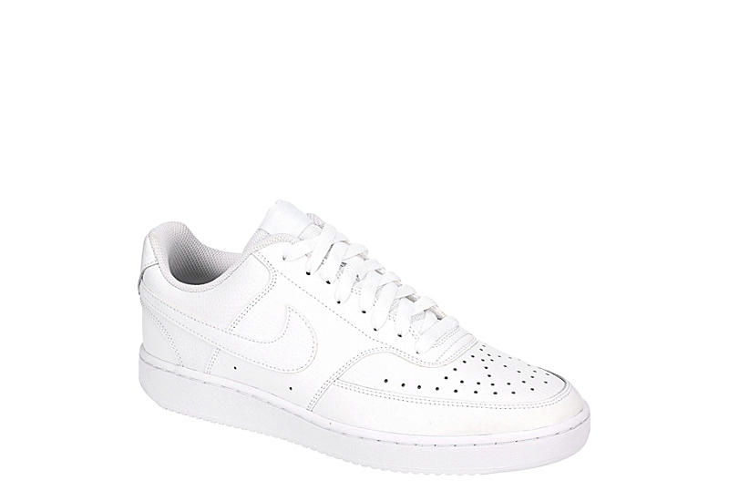 WHITE NIKE Womens Court Vision Low Sneaker