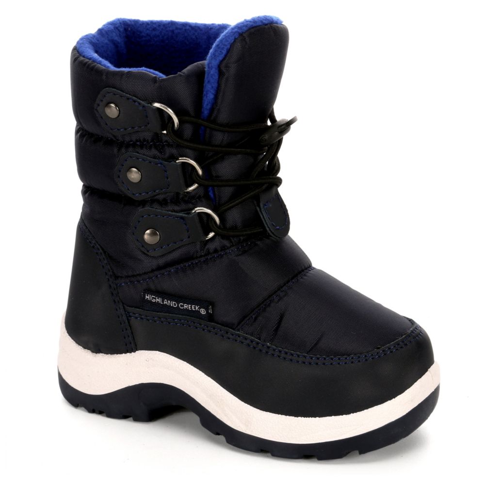 infant navy boots