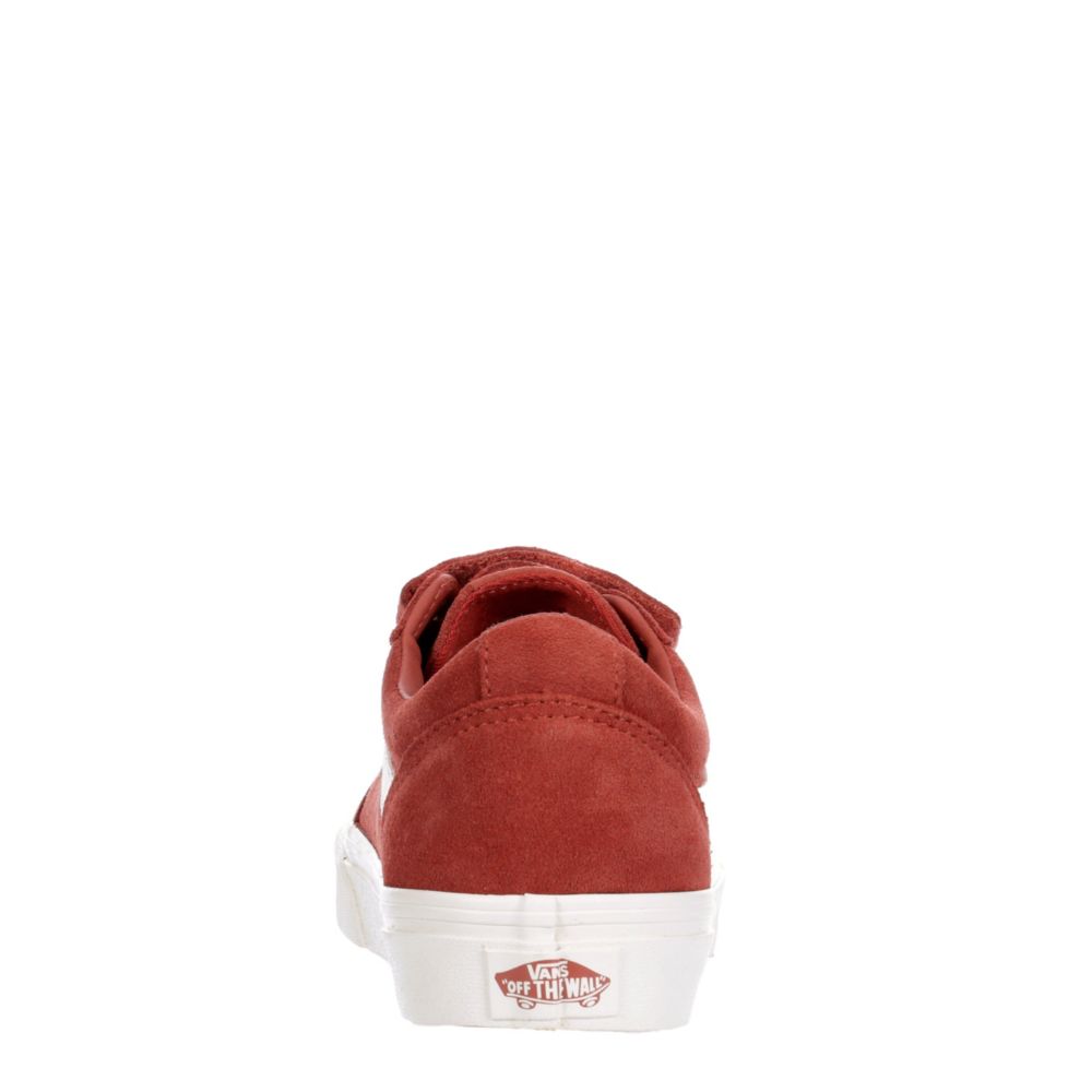 red velcro vans womens