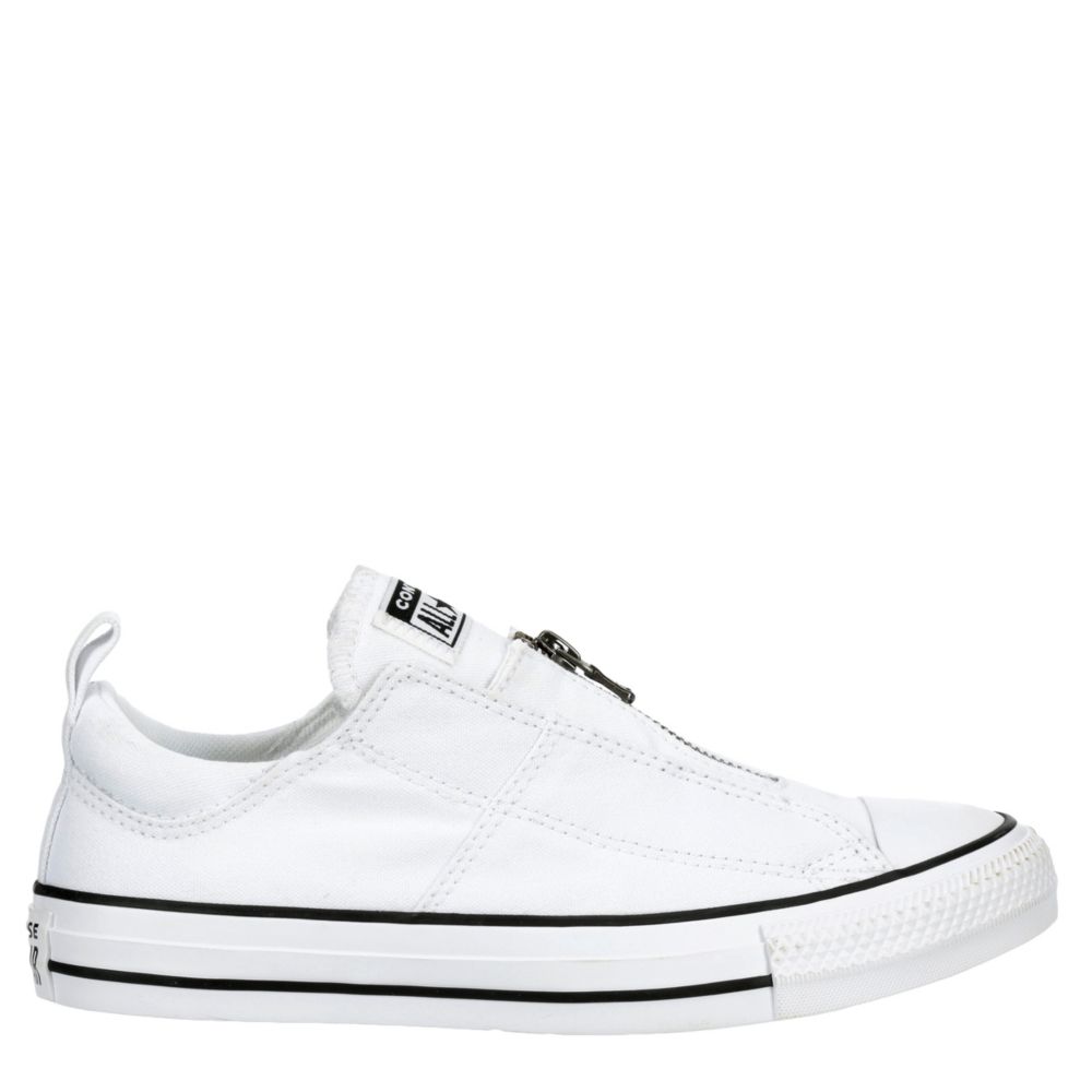 White Converse Womens Chuck Taylor All Star Madison Zip Sneaker Athletic Rack Room Shoes