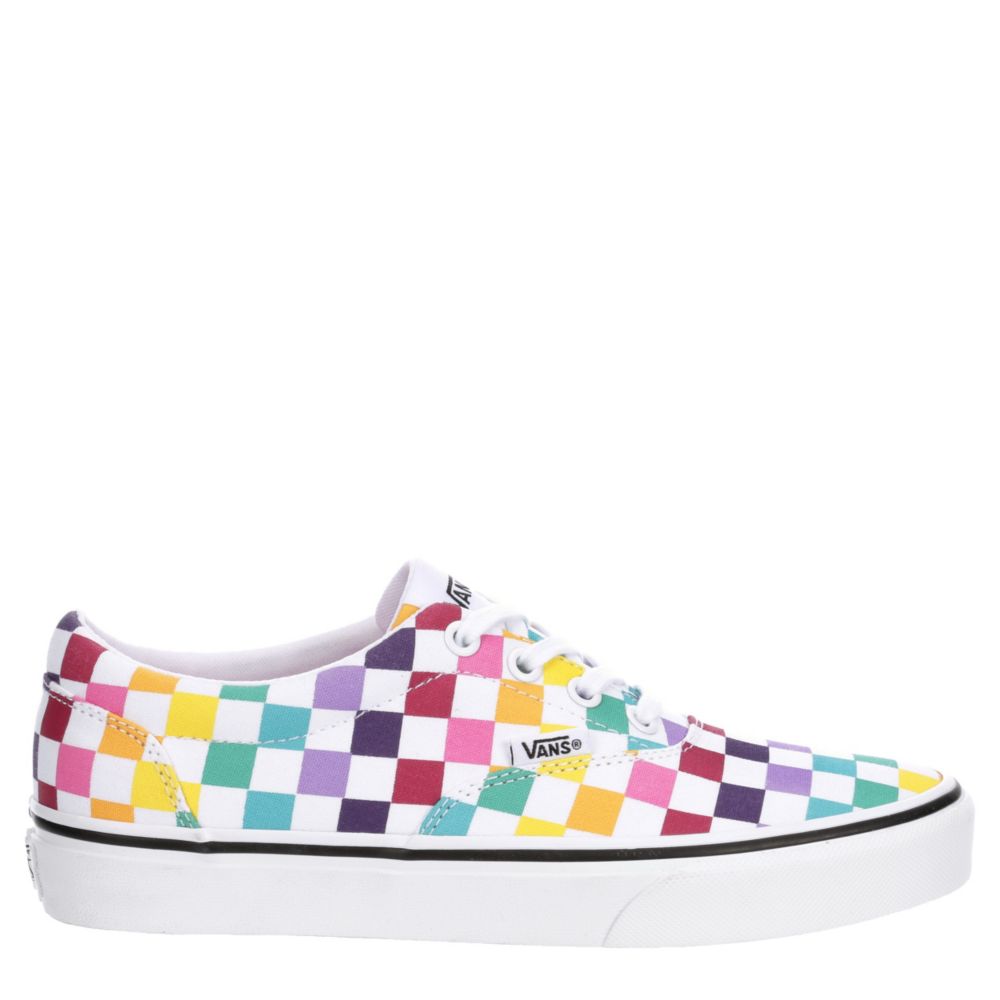 multicolor checkered vans