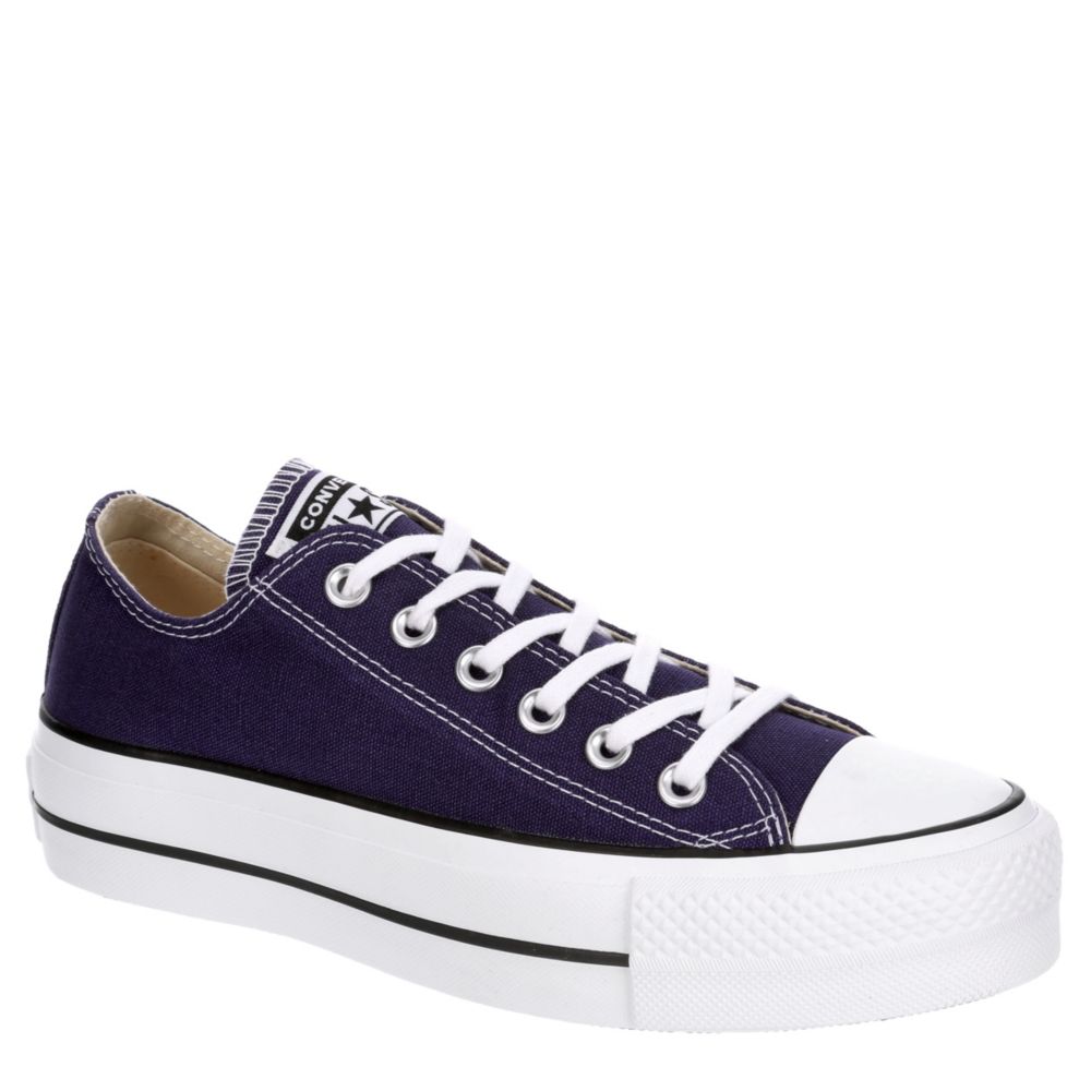 purple low top converse womens