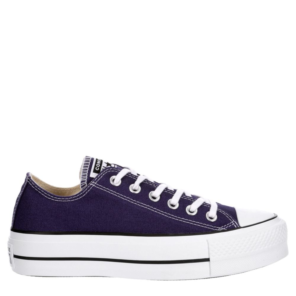 purple low top converse womens