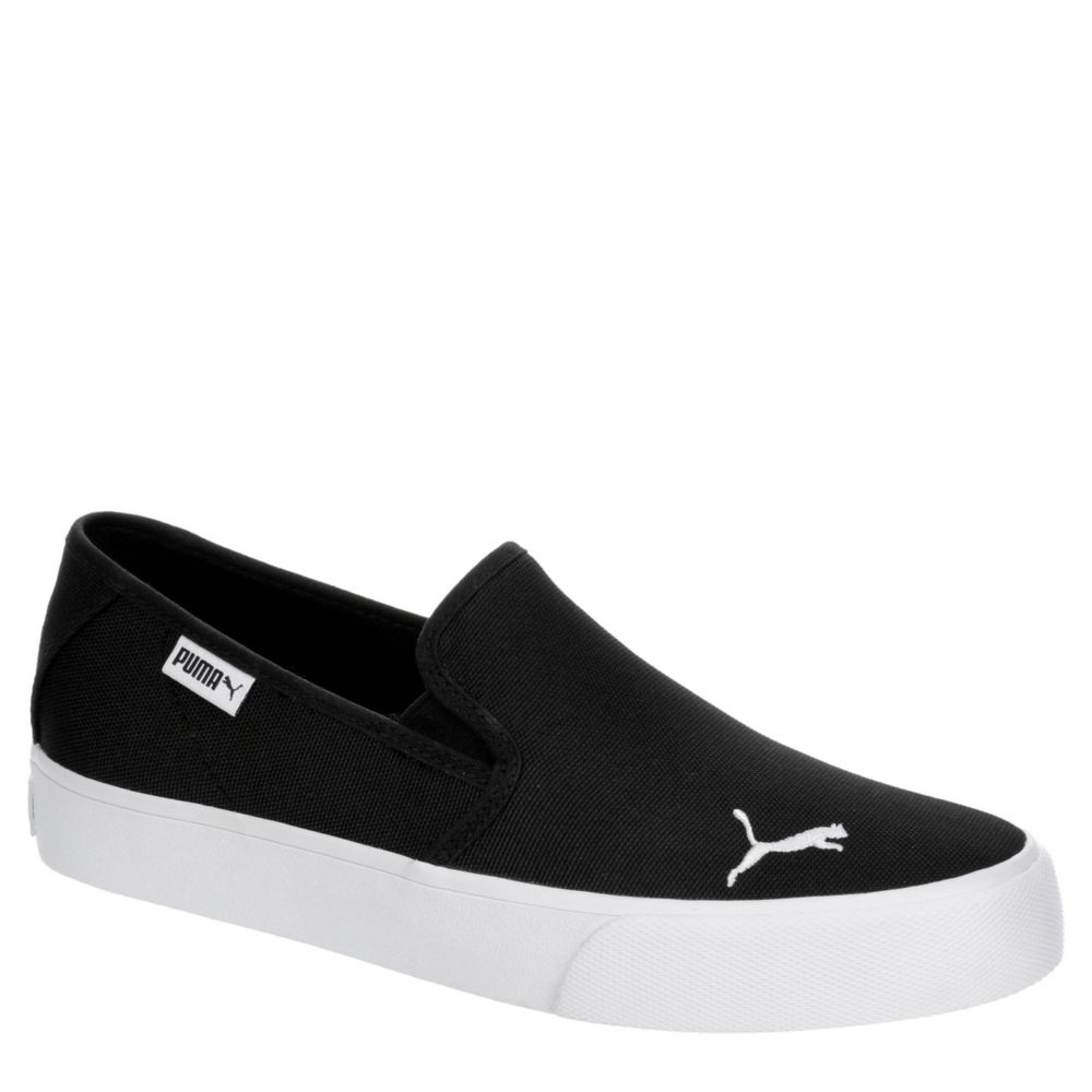 puma black slip on sneakers